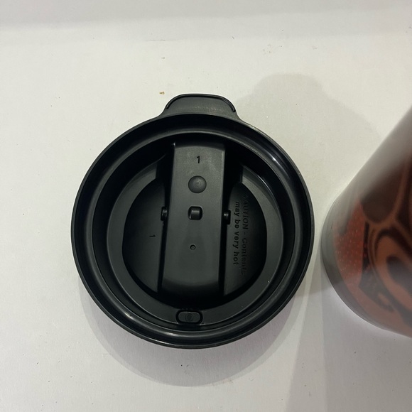 Tim Hortons 2013 Brown Swirl Travel Mug with Handle, Like New - Picture 2 of 5